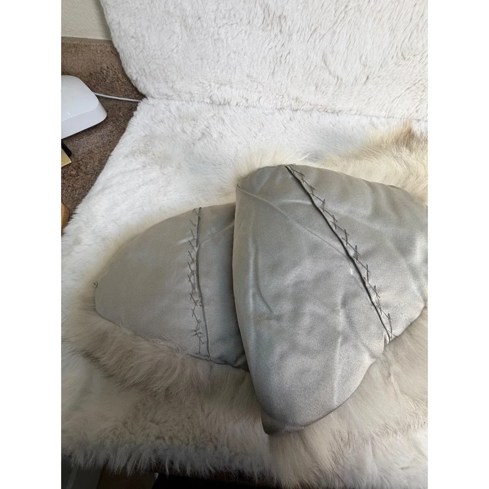 Vintage Genuine Fox Fur Stole Wrap Cream Tan Luxury Formal Evening Shawl 46 inch